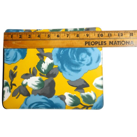 Yellow & Blue Floral Zippered Pouch Coastal Grandma - Picture 3 of 3